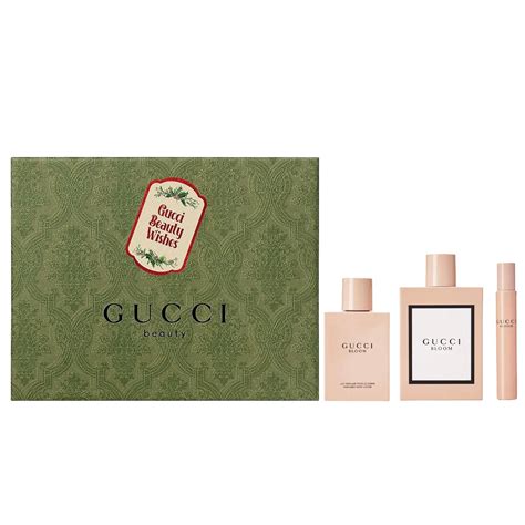 gucci bloom 3 piece set|gucci bloom 100ml gift set.